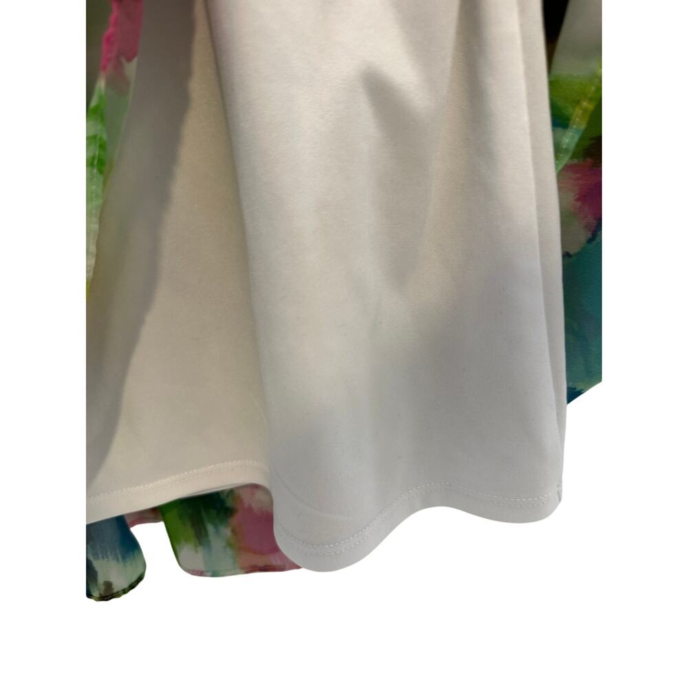 Maison Tara Colorful Size 14 Flowy Unique Vacation Euro Summer Dress Maxi Dress - Picture 7 of 9